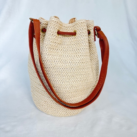 Montce Tan and Brown Bucket Bag - Picture 3 of 5